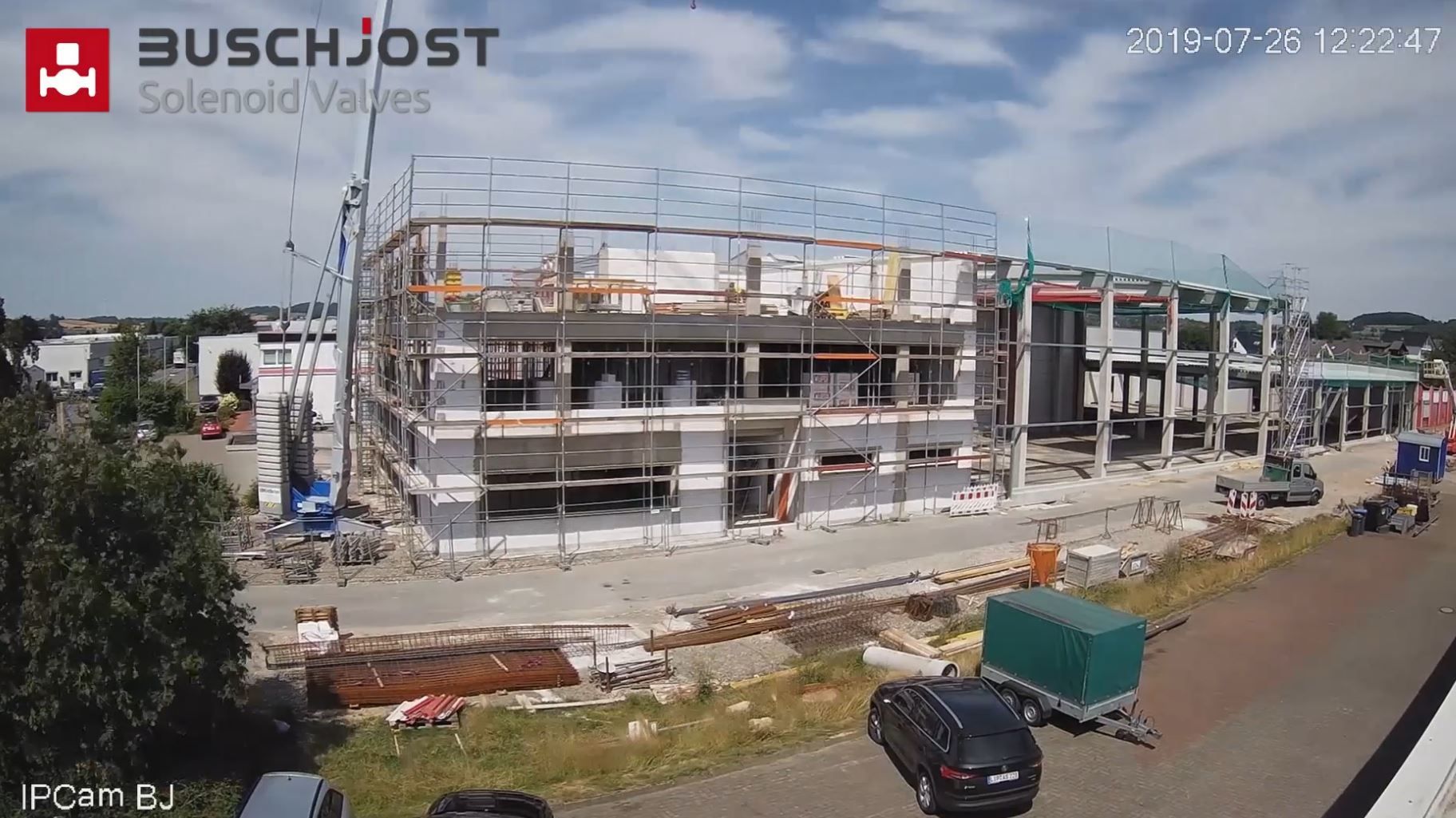 Time Lapse: building construction in 12 months, yrs 2019-2020