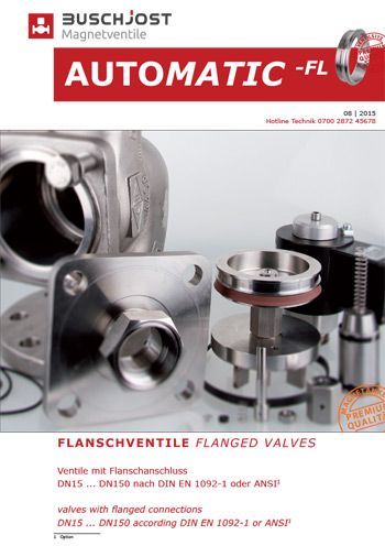 Valves with flange